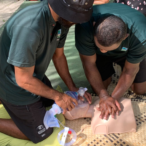 check compression training on a dummy